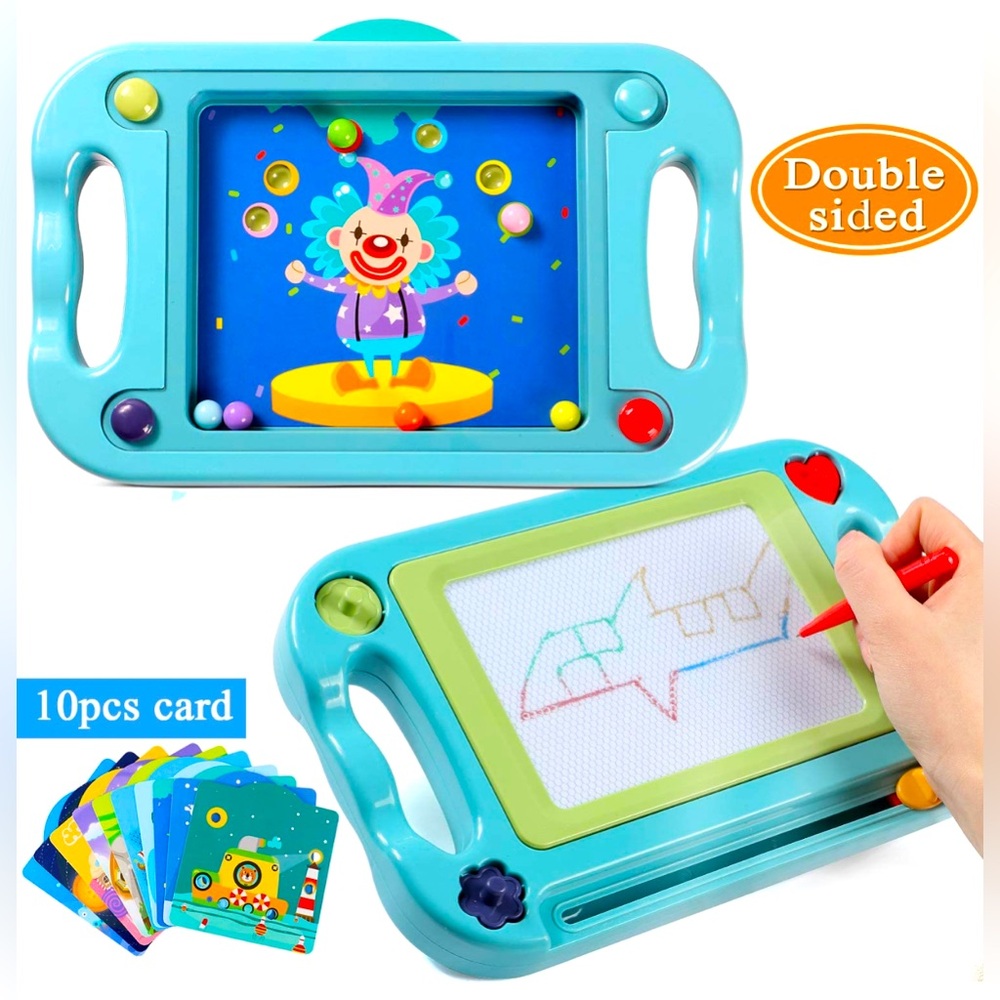 2 Side Magnetic Erasable Doodle Writing Pad | NIB